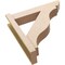 Ekena Millwork 6-in W x 26-in D x 26-in H Funston Slat Rough Cedar Woodgrain TimberThane Outlooker, Primed Tan OUTUR060X26X26FST24RCPR - alternate 5